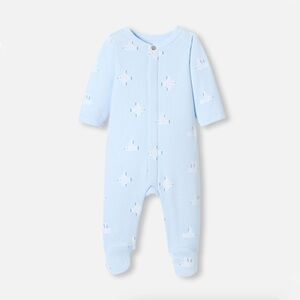 Luxe Fleece Sleeper | Seagull Motif